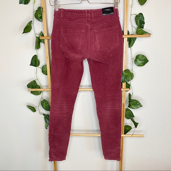 ANINE BING Corduroy skinny side zip pants 24 - Picture 11 of 13